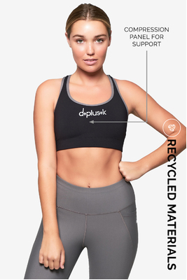 Compression Crop-Black-XL