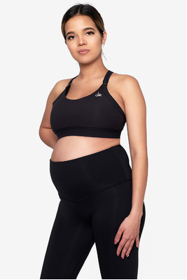 Jessica Maternity Crop - Black