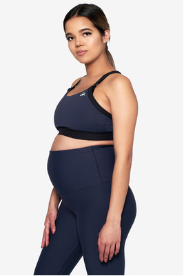 Jessica Maternity Crop - Navy