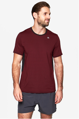 Metrix Tee - Burgundy