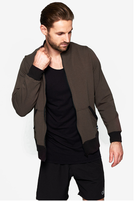 Bomber Jacket - Green French Terry