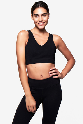 The X Crop - Black