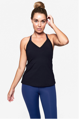 T Back Tank - Black