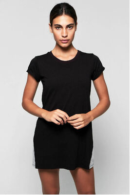 Drop Dress - Black/Grey