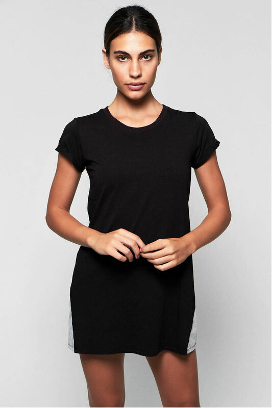 Drop Dress - Black/Grey